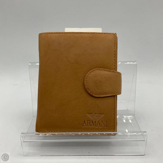 Wallet Luxury Designer By Armani, Size: Medium