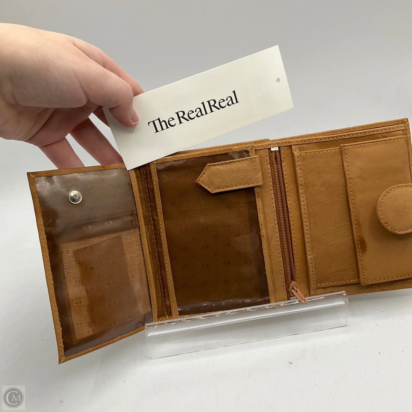 Wallet Luxury Designer By Armani, Size: Medium