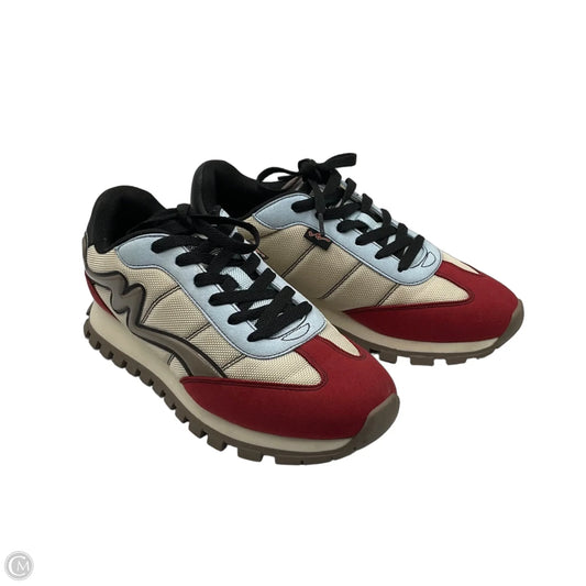 Shoes Luxury Designer By Marc Jacobs In Red & Tan, Size: 7