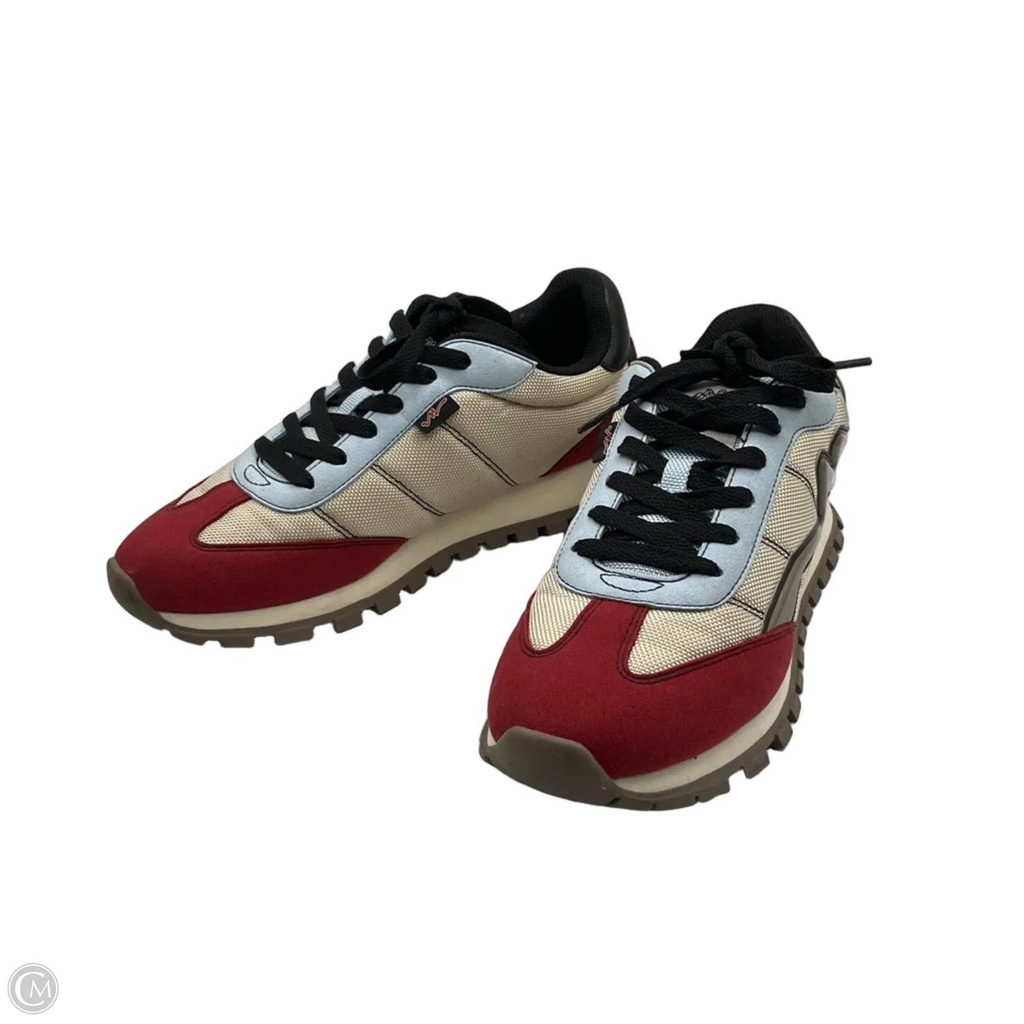 Shoes Luxury Designer By Marc Jacobs In Red & Tan, Size: 7