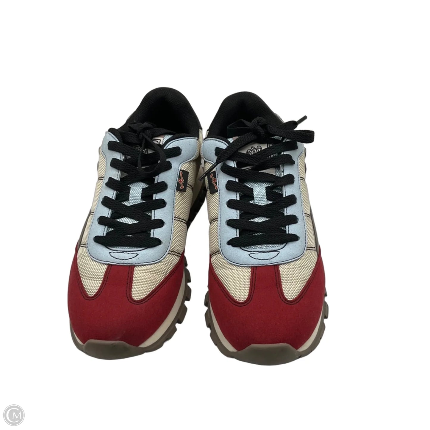 Shoes Luxury Designer By Marc Jacobs In Red & Tan, Size: 7