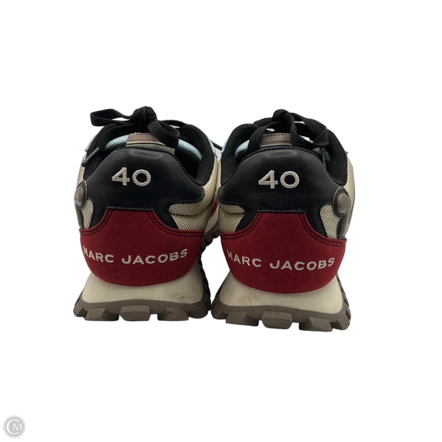 Shoes Luxury Designer By Marc Jacobs In Red & Tan, Size: 7