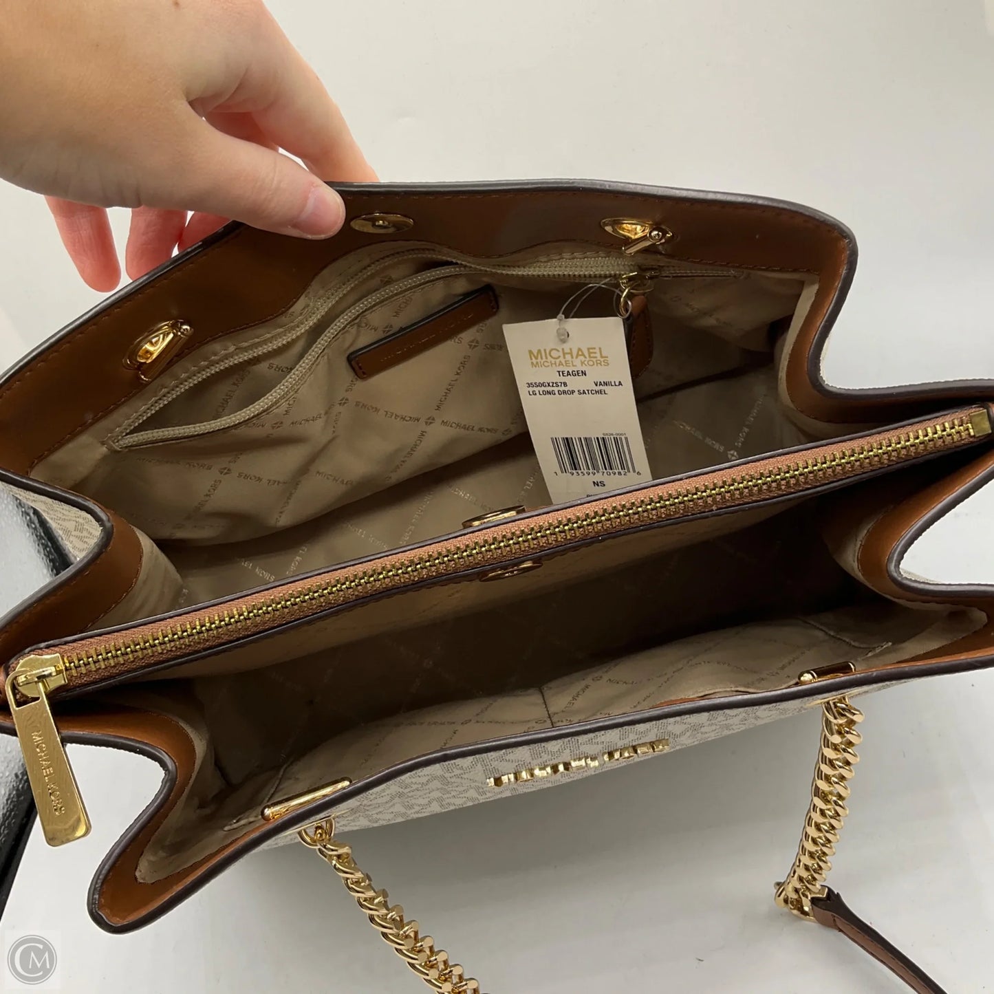 Handbag Designer By Michael Kors, Size: Medium