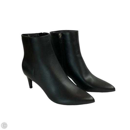 Boots Ankle Heels By Nine West In Black, Size: 7.5