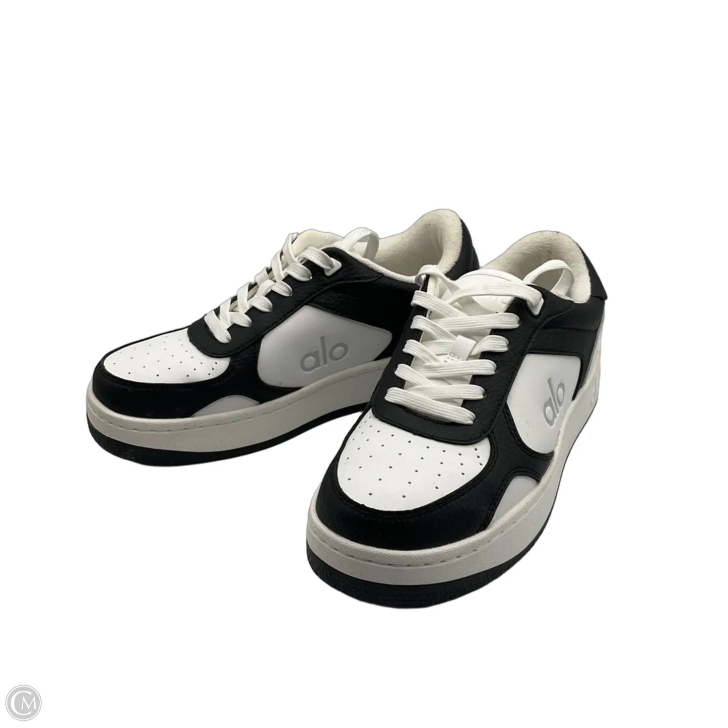 Shoes Sneakers By Alo In Black & White, Size: 7