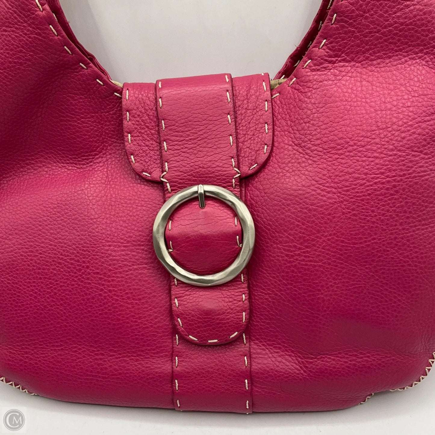 Handbag Leather By Donald Pliner, Size: Large