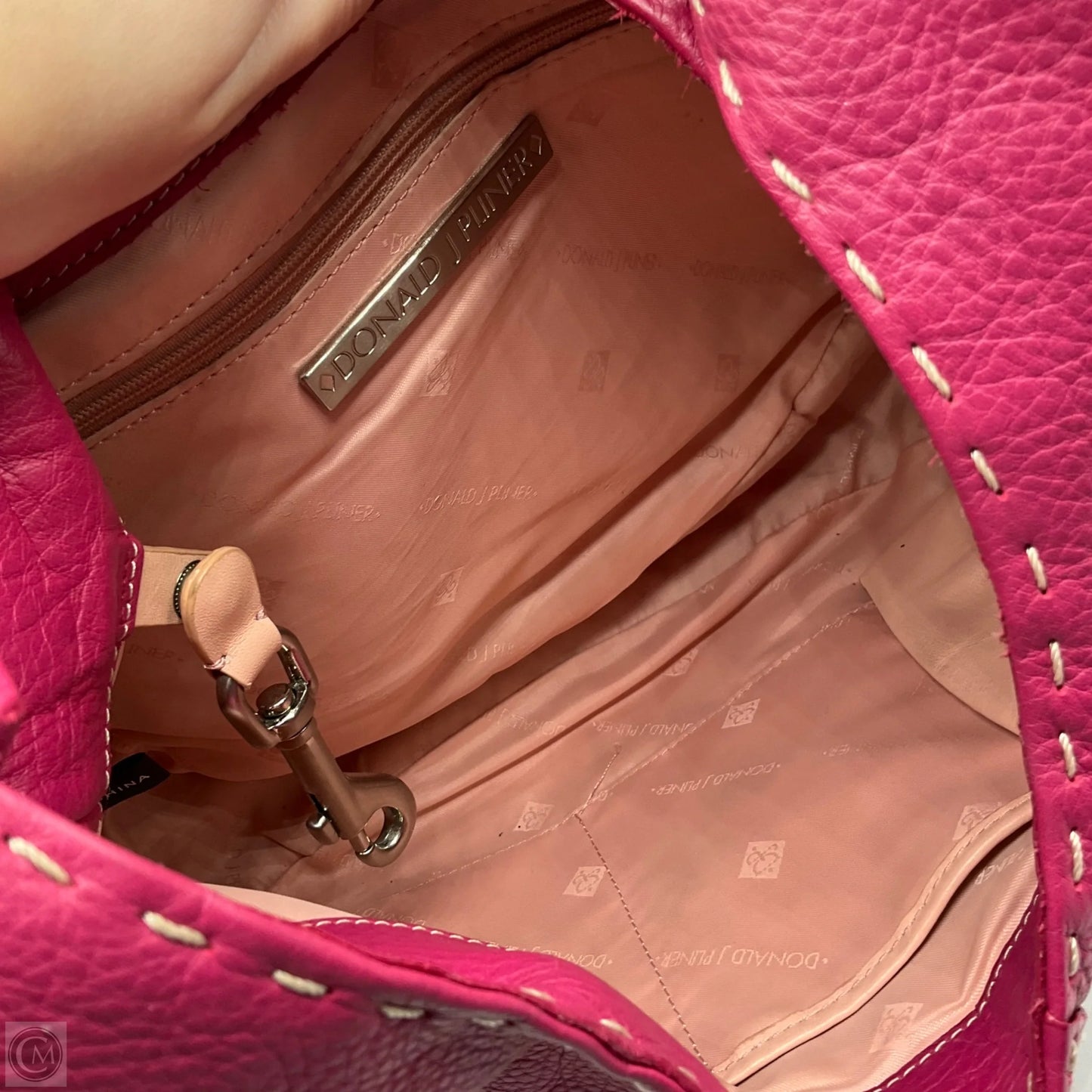 Handbag Leather By Donald Pliner, Size: Large