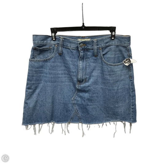 Skirt Mini & Short By Madewell In Blue Denim, Size: 12