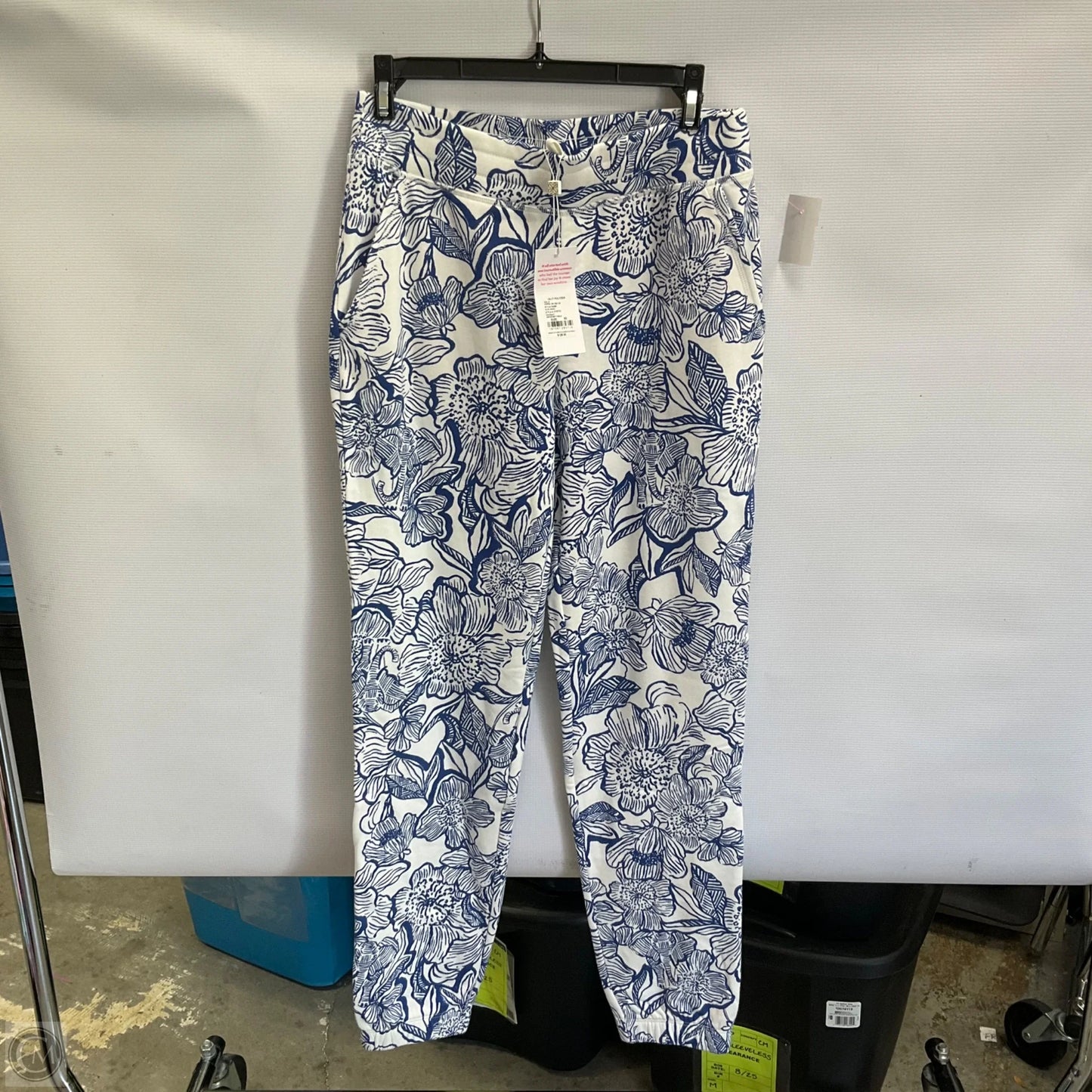 Pants Designer By Lilly Pulitzer In Blue & White, Size: Xs