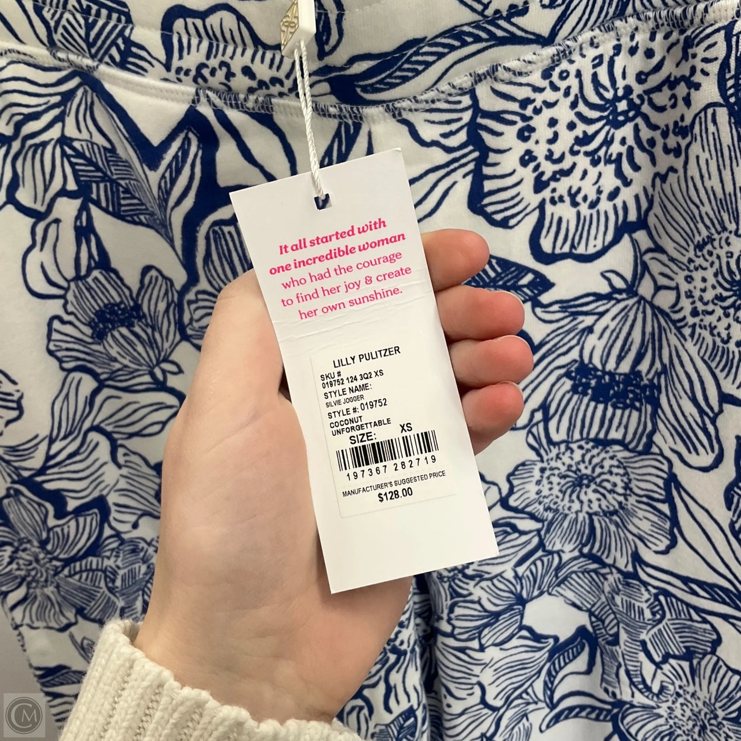 Pants Designer By Lilly Pulitzer In Blue & White, Size: Xs