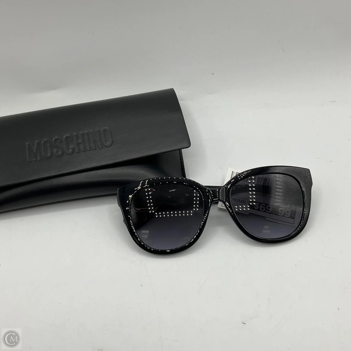 Sunglasses Luxury Designer By Moschino, Size: Medium
