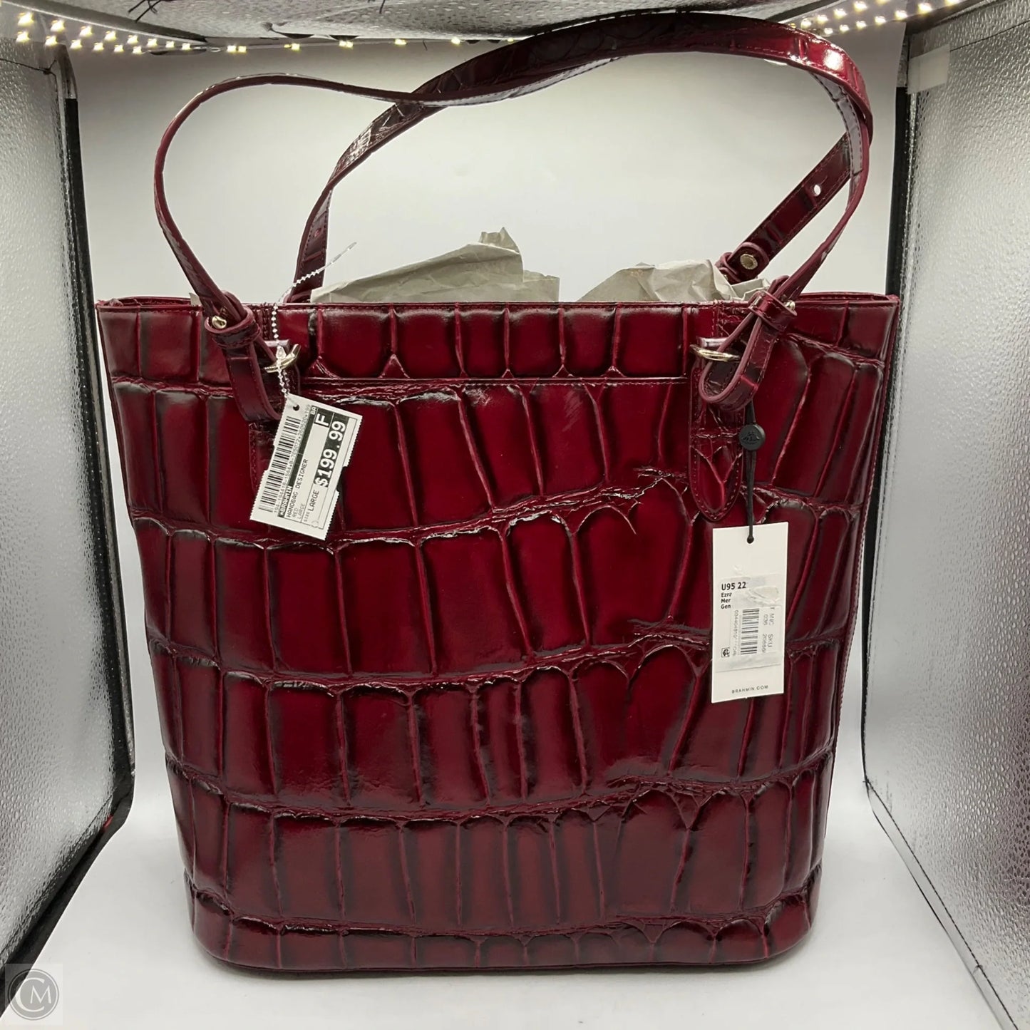 Handbag Designer By Brahmin, Size: Large