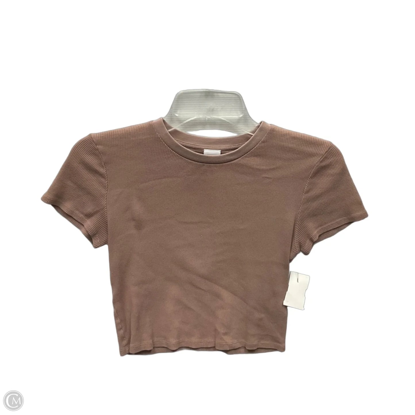 Athletic Top Short Sleeve By Tna In Beige, Size: M