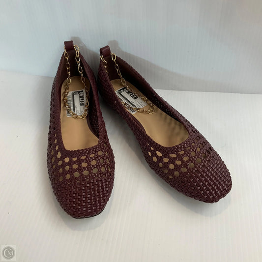 Shoes Flats By Loft In Maroon, Size: 8