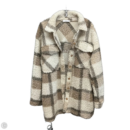Jacket Faux Fur & Sherpa By Talulah In Plaid Pattern, Size: L