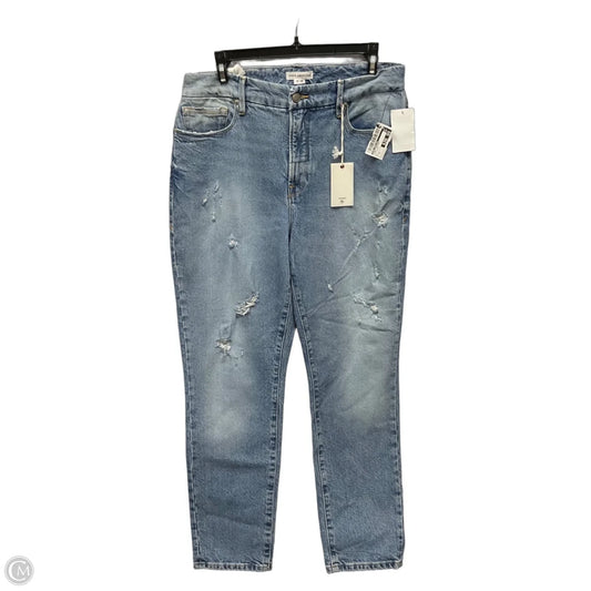 Jeans Straight By Good American In Blue Denim, Size: 6