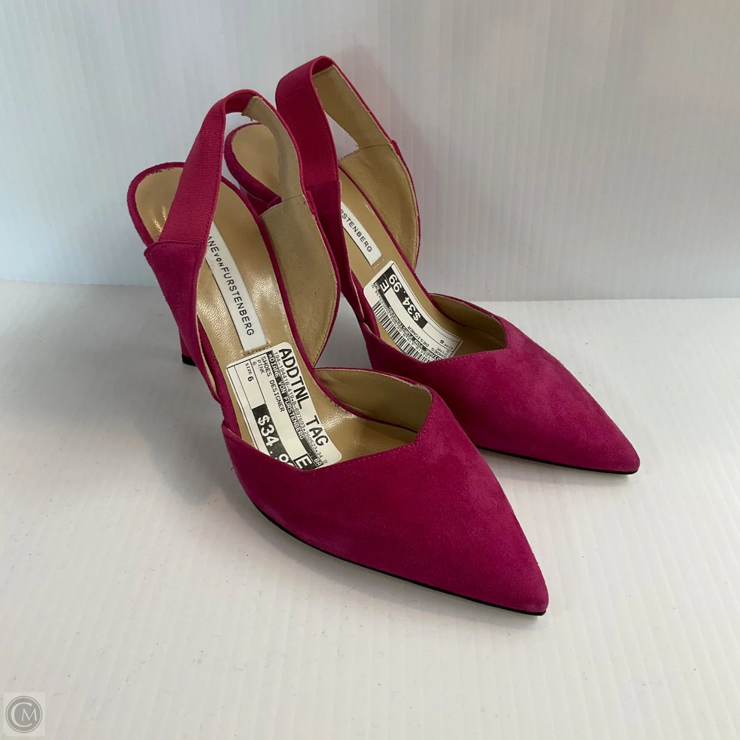 Shoes Designer By Diane Von Furstenberg In Pink, Size: 6