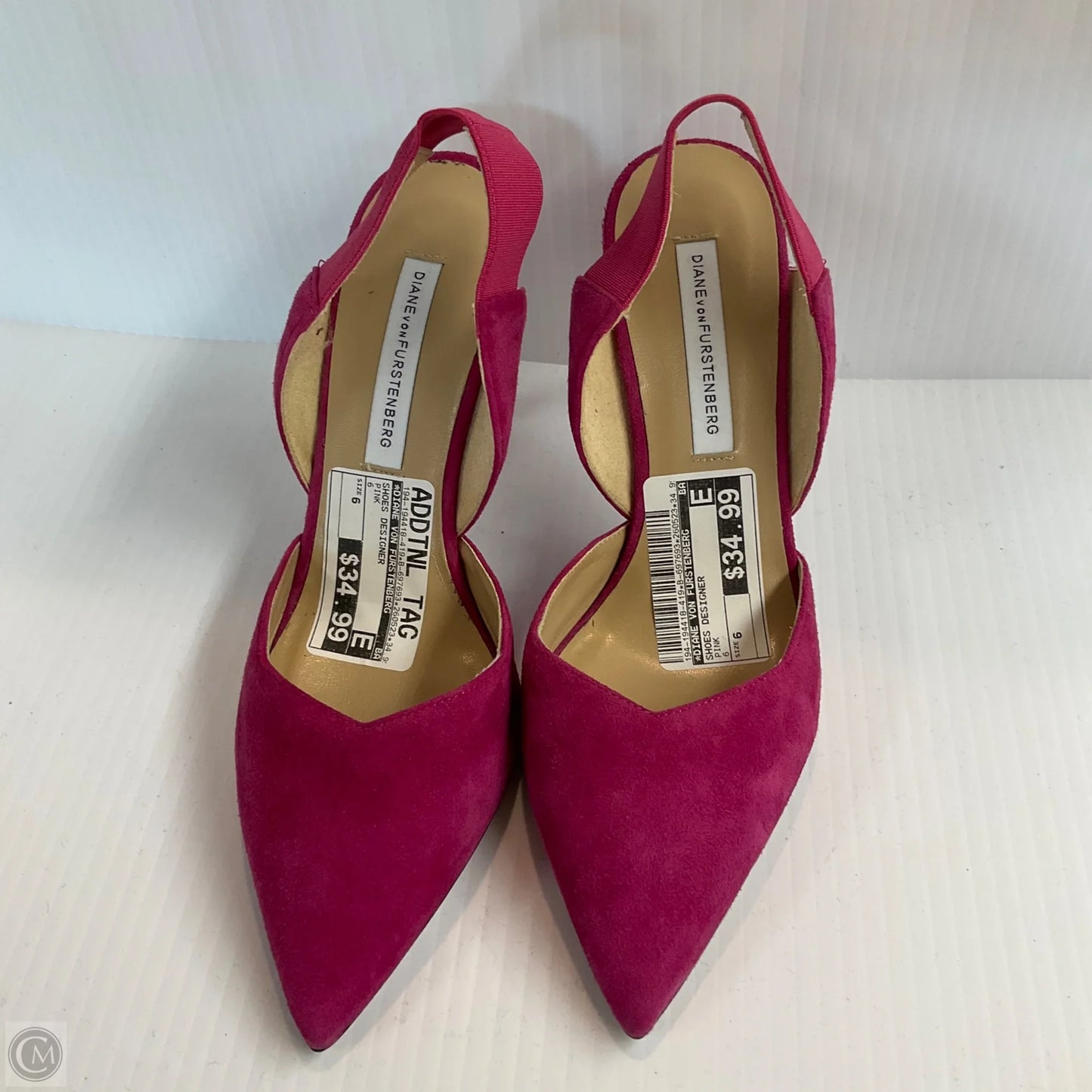 Shoes Designer By Diane Von Furstenberg In Pink, Size: 6