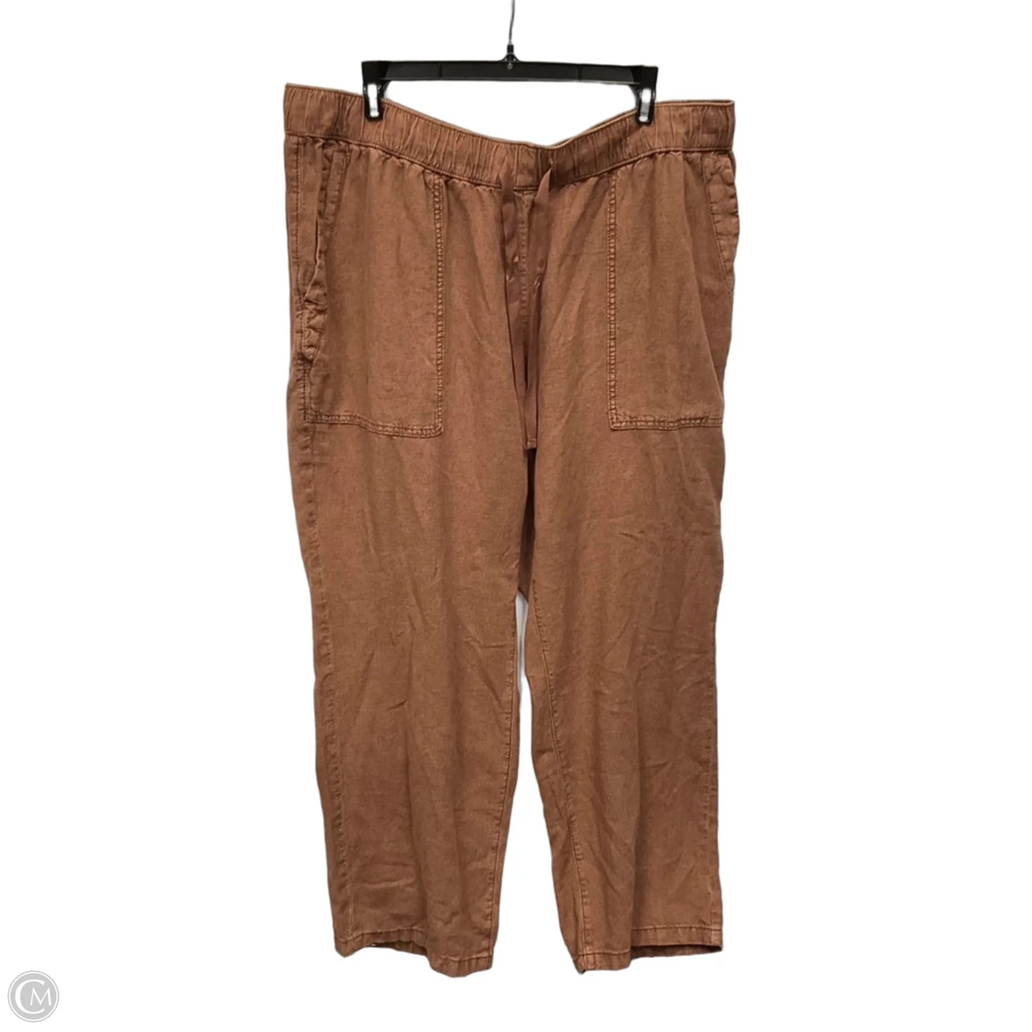 Pants Linen By Pilcro In Brown, Size: 1x