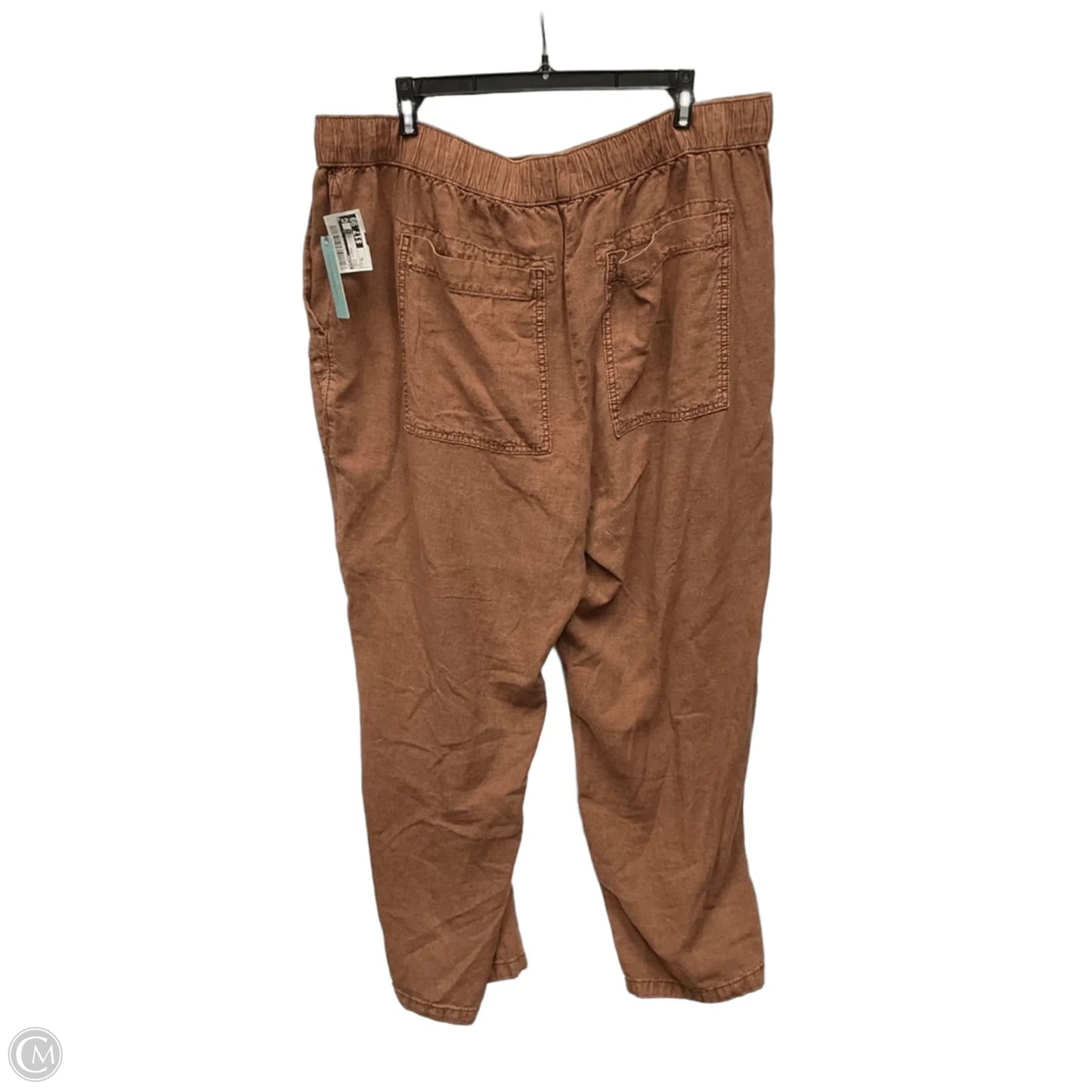 Pants Linen By Pilcro In Brown, Size: 1x