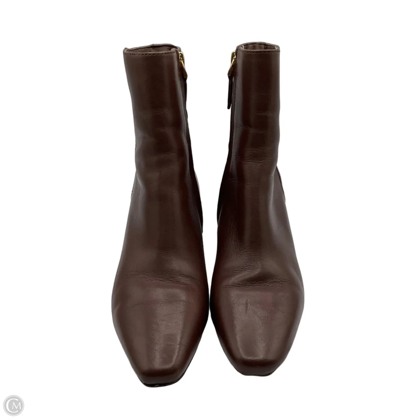 Boots Ankle Heels By Ralph Lauren In Brown, Size: 8.5