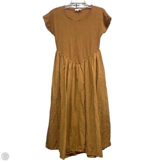 Dress Casual Midi By Bohme In Brown, Size: M