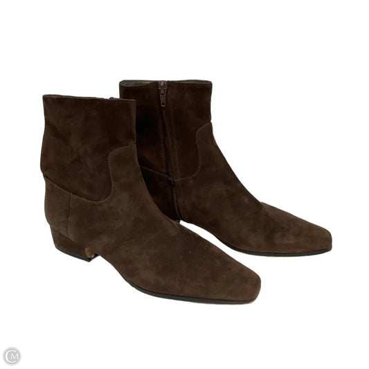 Boots Ankle Flats By Steve Madden In Brown, Size: 8.5