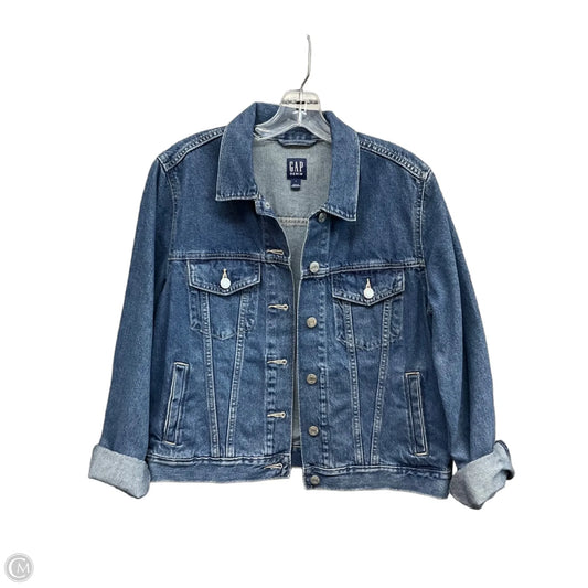 Jacket Denim By Gap In Blue Denim, Size: L