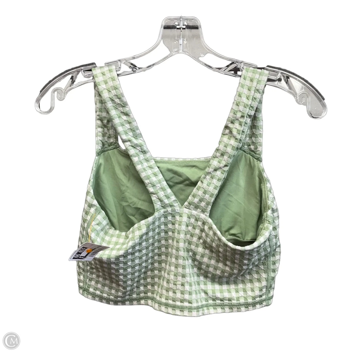 Athletic Bra By Offline In Plaid Pattern, Size: L