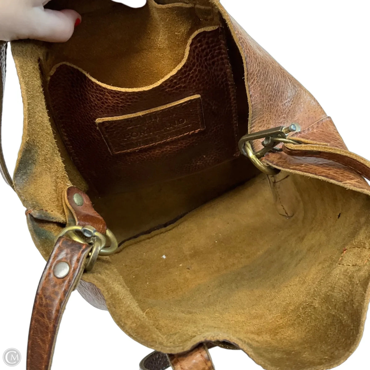 Handbag Leather By Portland Leather, Size: Medium