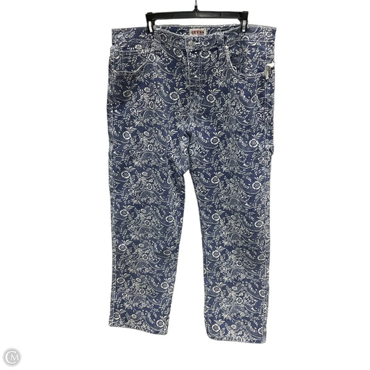 Jeans Boyfriend By Guess In Blue Denim, Size: 1x