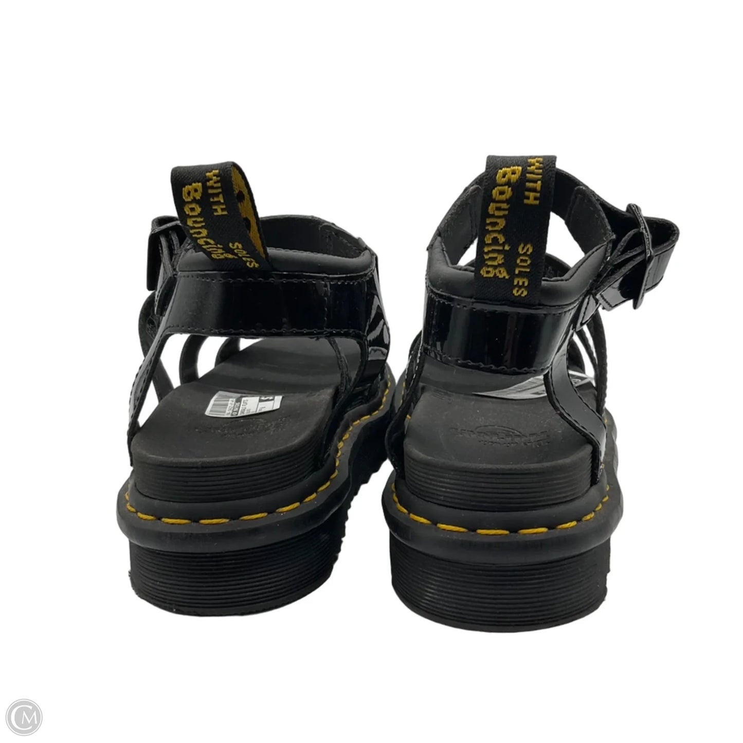 Sandals Flats By Dr Martens In Black, Size: 8