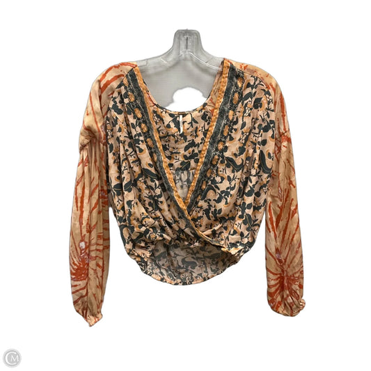 Top Long Sleeve By Free People In Multi-colored, Size: M