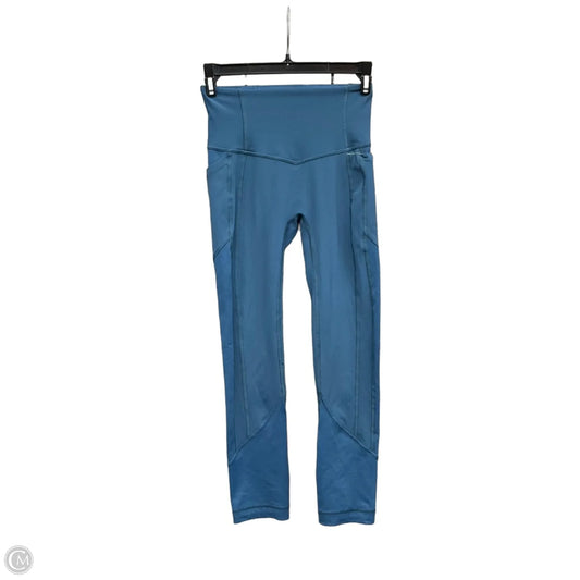 Athletic Leggings By Lululemon In Blue, Size: 2