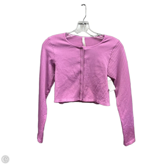 Top Long Sleeve By Anthropologie In Purple, Size: Xl
