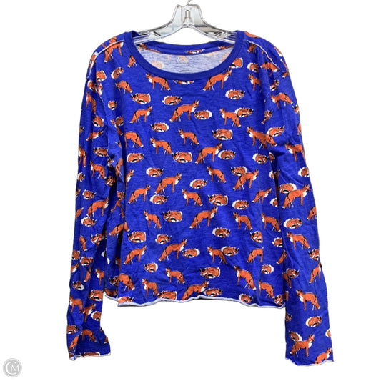 Top Long Sleeve By Anthropologie In Blue, Size: Xl