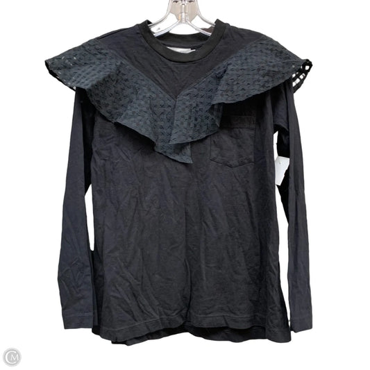 Top Long Sleeve By Fabiana Pigna In Black, Size: S