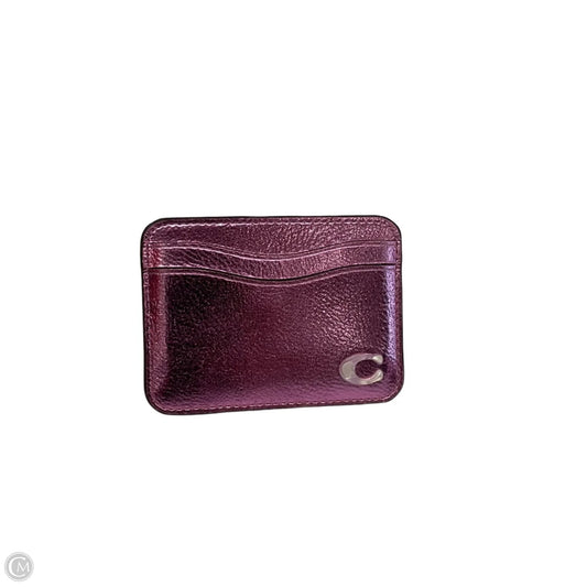 Wallet Designer By Coach, Size: Small