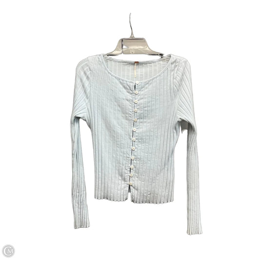 Top Long Sleeve By Free People In Blue, Size: L