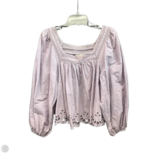 Top Long Sleeve By Universal Thread In Purple, Size: Xxl