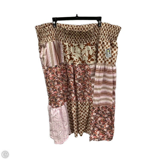 Skirt Maxi By Universal Thread In Multi-colored, Size: 3x