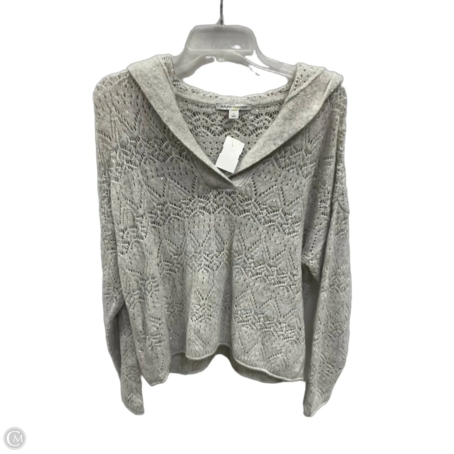 Sweater By Autumn Cashmere In Grey, Size: S