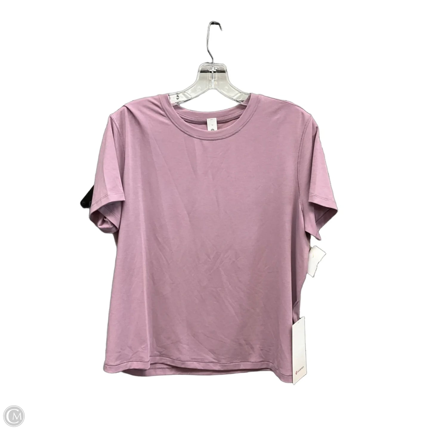 Athletic Top Short Sleeve By Lululemon In Purple, Size: 12