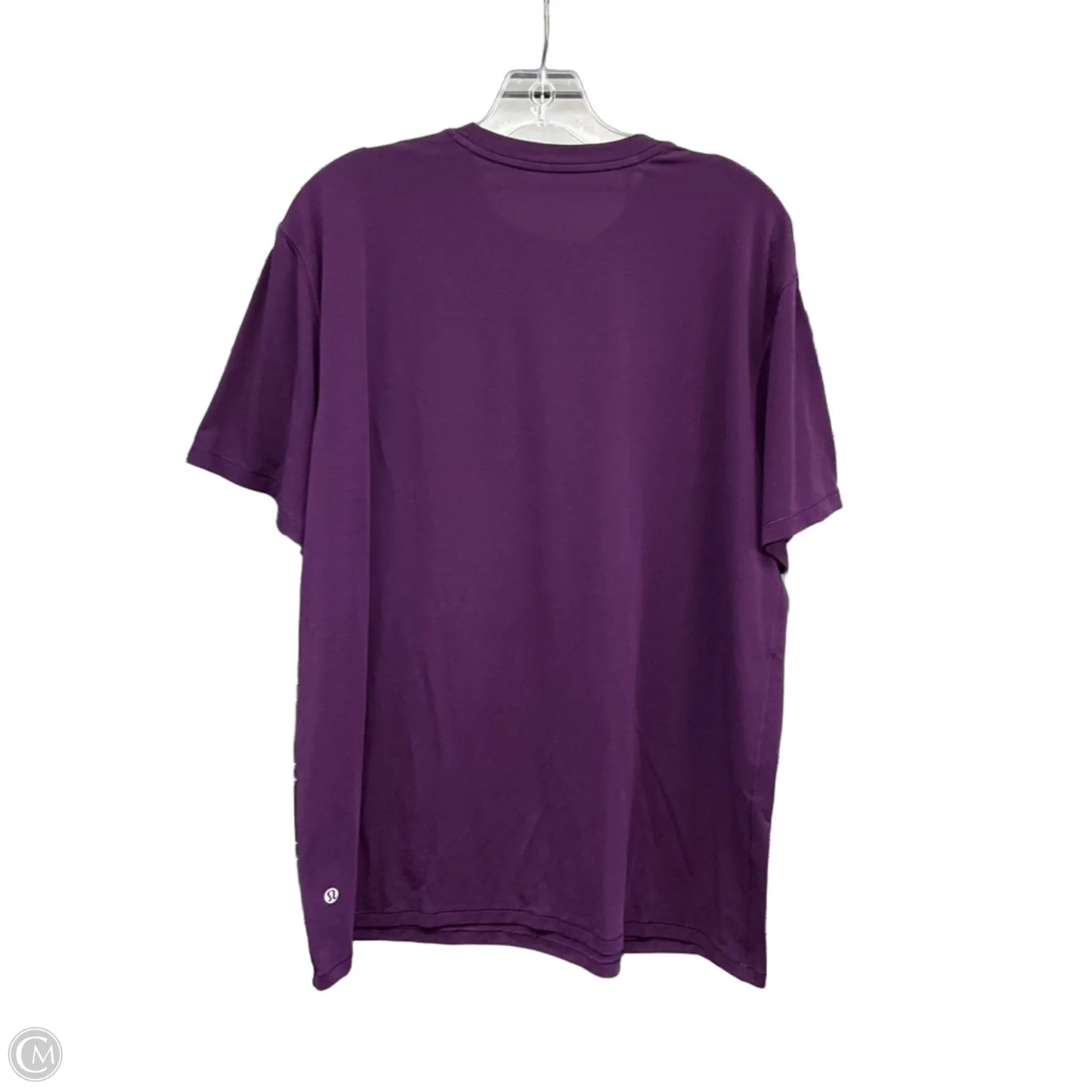 Athletic Top Short Sleeve By Lululemon In Purple, Size: 18