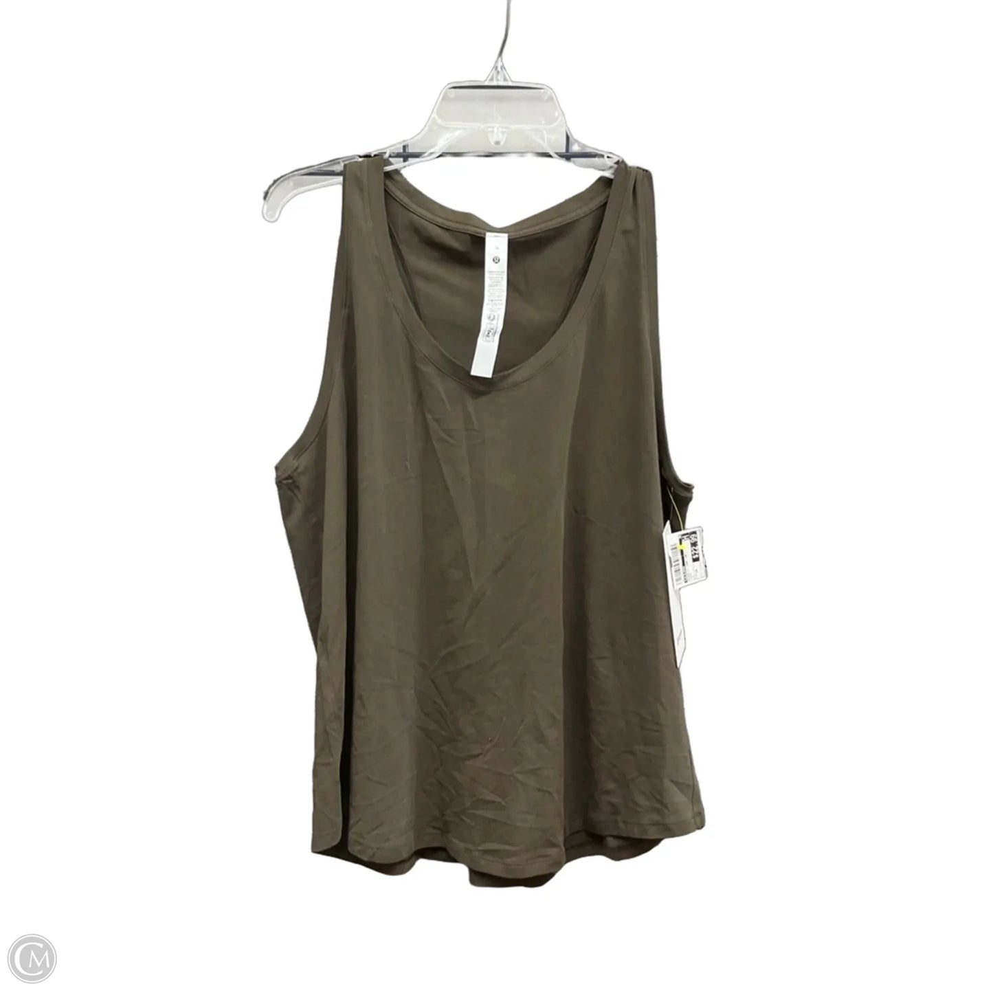 Athletic Tank Top By Lululemon In Green, Size: 14