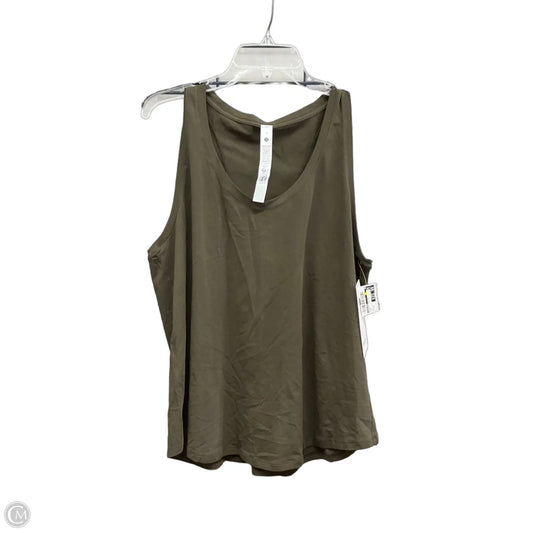 Athletic Tank Top By Lululemon In Green, Size: 14