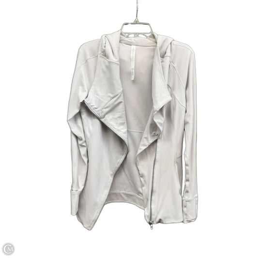 Athletic Jacket By Lululemon In Cream, Size: 10