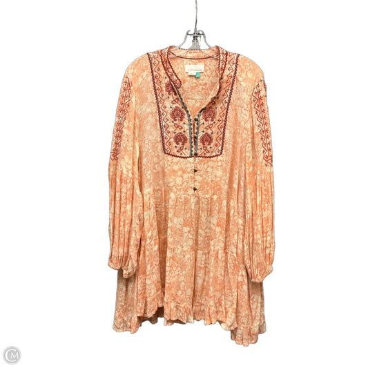 Dress Casual Short By Anthropologie In Orange, Size: 2x