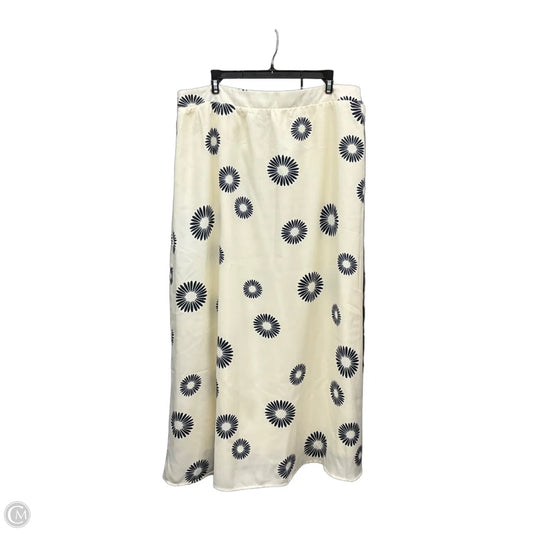 Skirt Maxi By Bobeau In Cream, Size: Xl