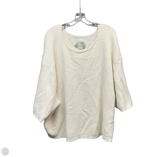 Sweater By Saturday/sunday In Cream, Size: 3x